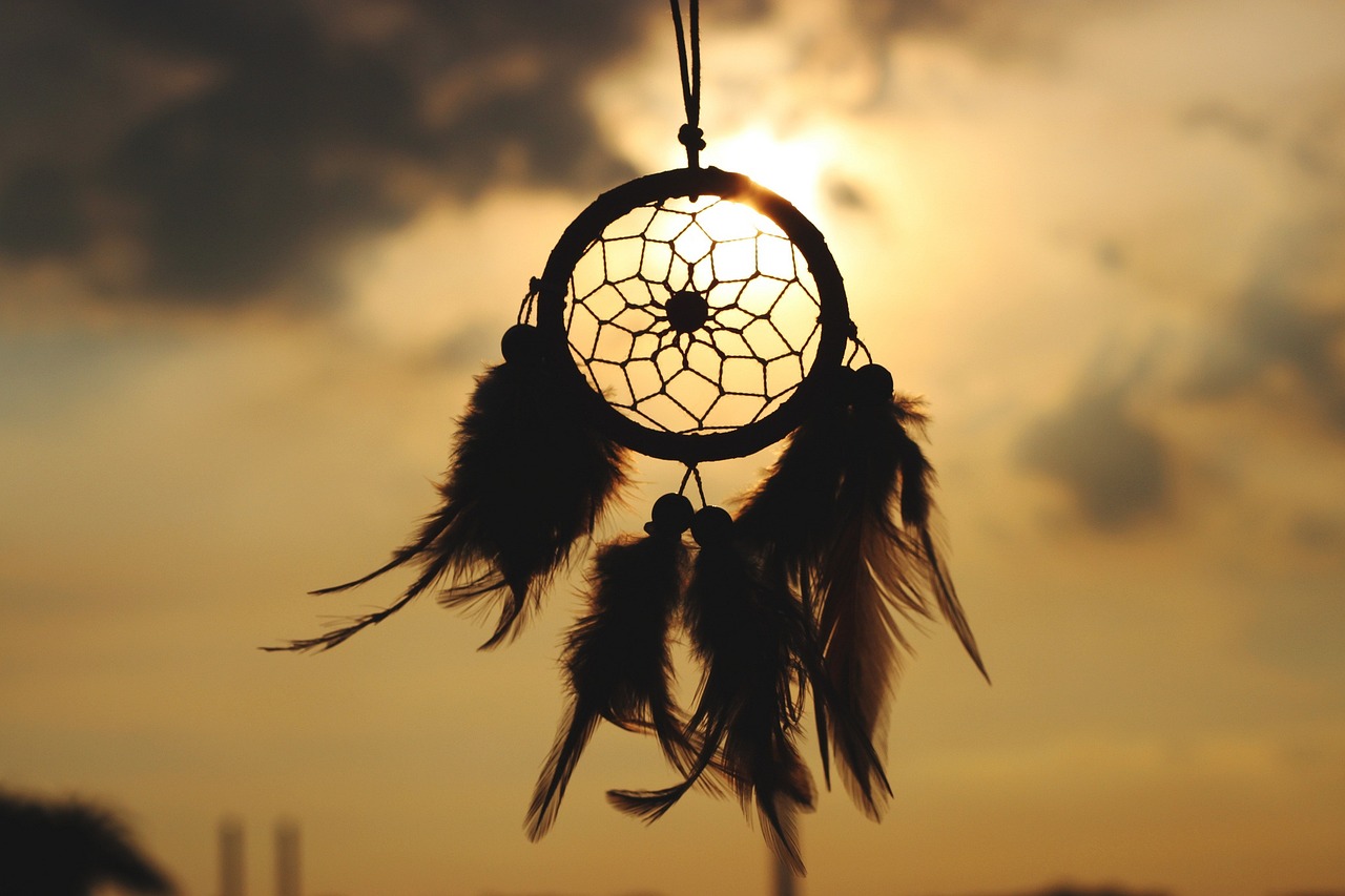 dream catcher, nature, culture, indian, dream, sun, tradition, belief, blur